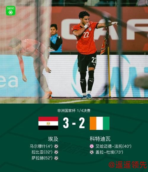 非洲杯-萨拉赫传射马尔穆什闪击 埃及3-2科特迪瓦